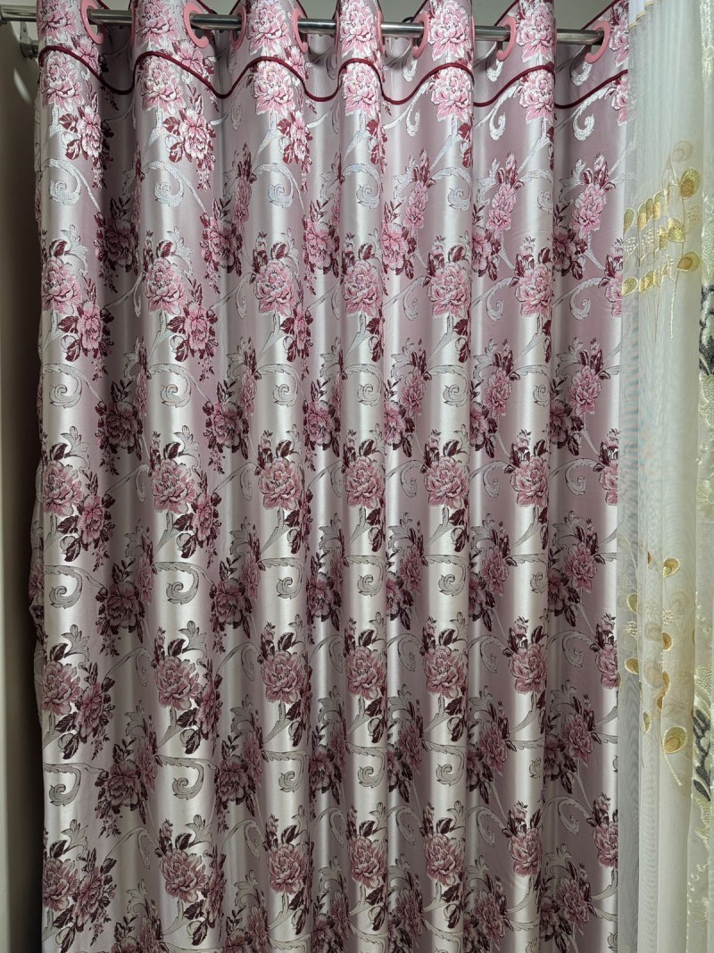 FLORAL CURTAIN W-1008A