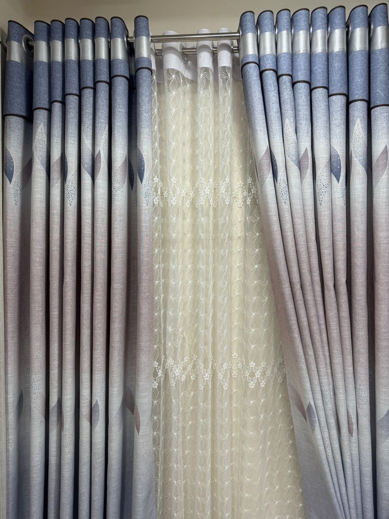 Dhong Curtain SE‑8021 Double‑Layer Curtain