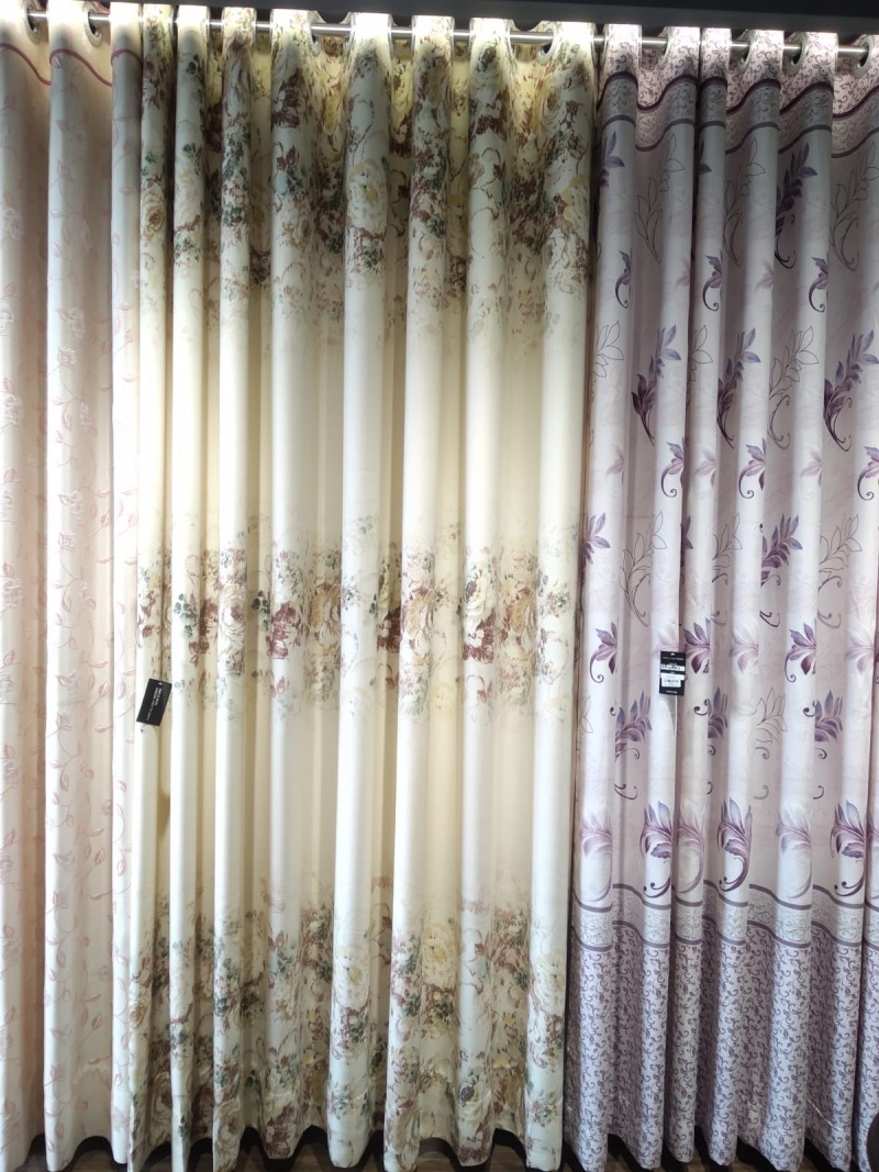 FLORAL DESIGN CURTAIN G-4003M