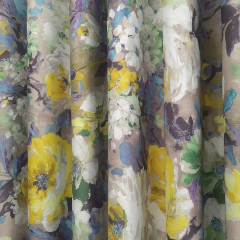 DIGITAL PRINT FLORAL CURTAIN