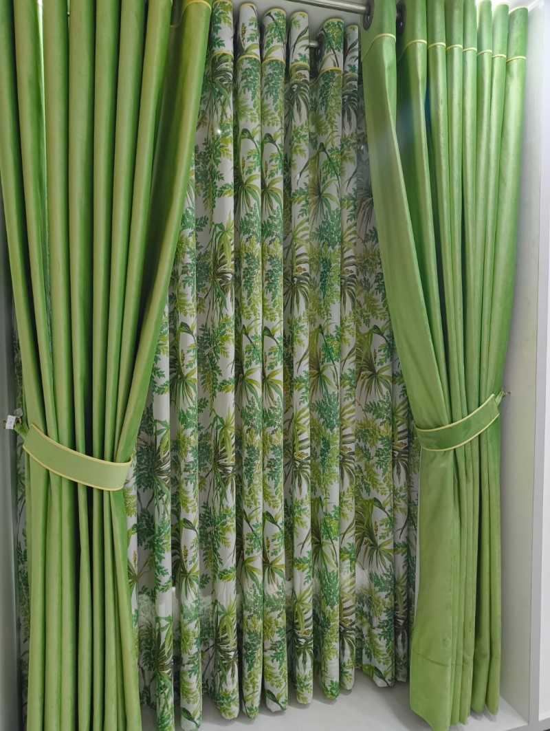 Premium Set Curtain Wc-2011 for Living Room