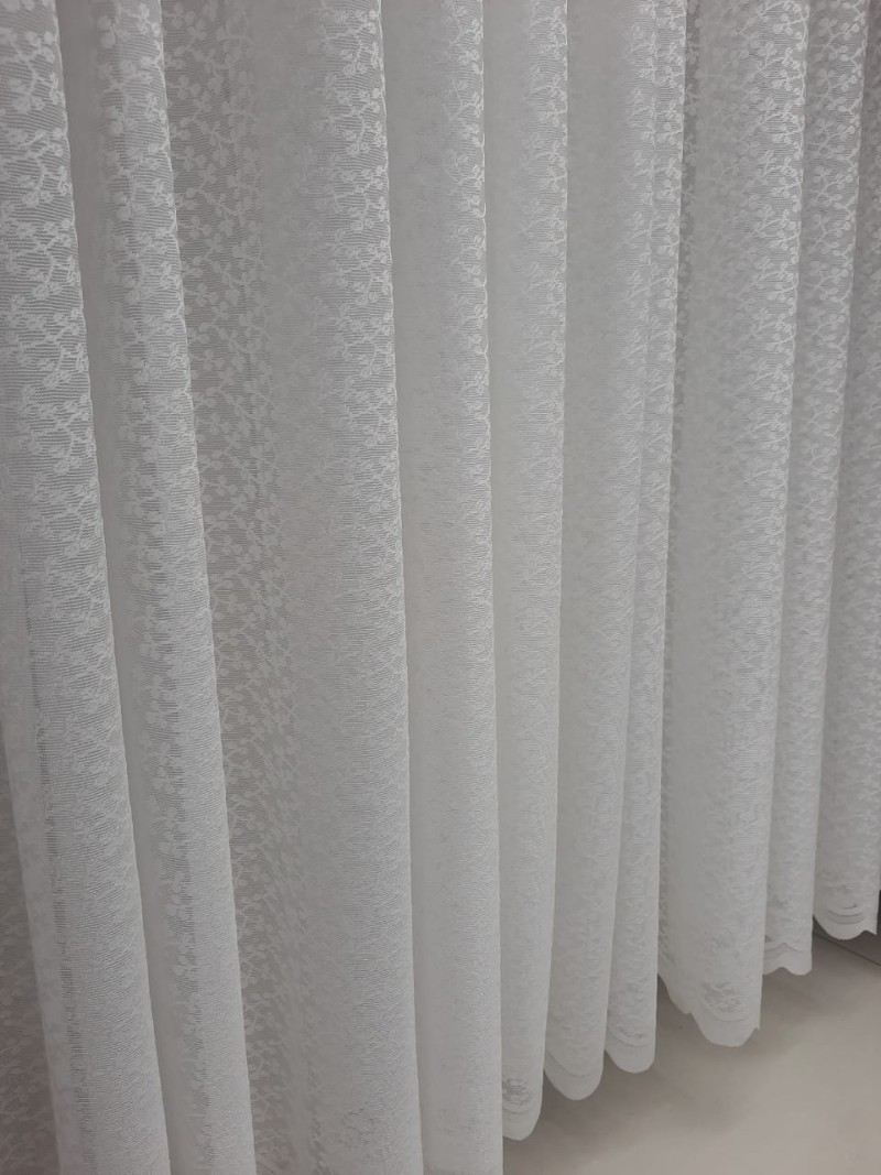 FLORAL SHEER CURTAIN W-1009