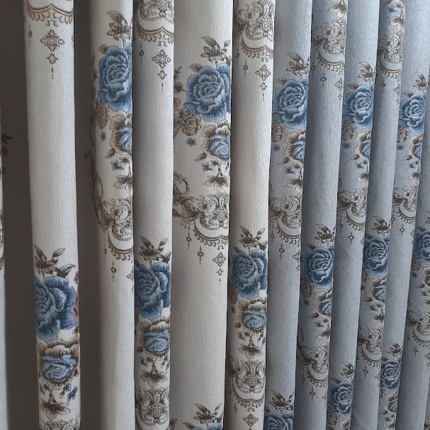 FLORAL CURTAIN W-1002 B