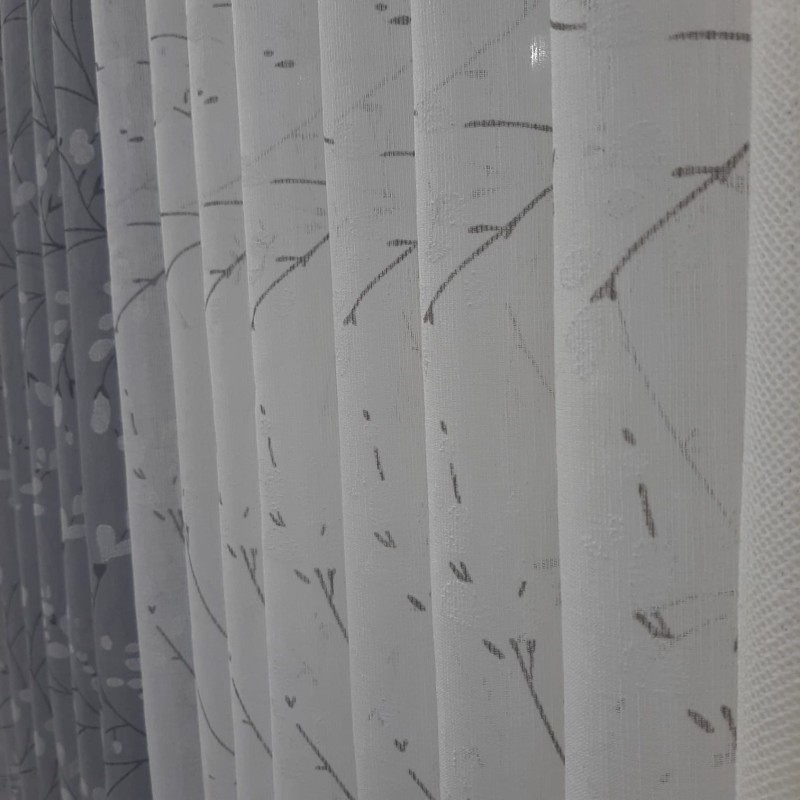 FLORAL SHEER CURTAIN ST-8001