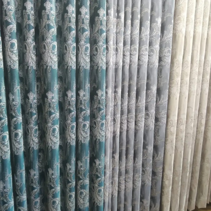 FLORAL DESIGN CURTAIN V-3013 C